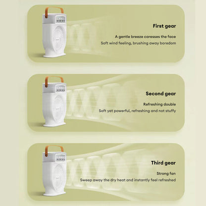Stay Cool Anywhere – USB Mini Air Conditioner with 5 Mist Sprays