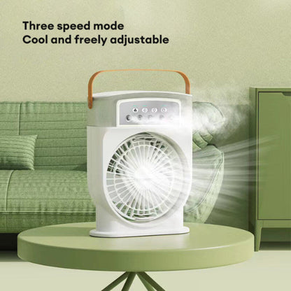Stay Cool Anywhere – USB Mini Air Conditioner with 5 Mist Sprays